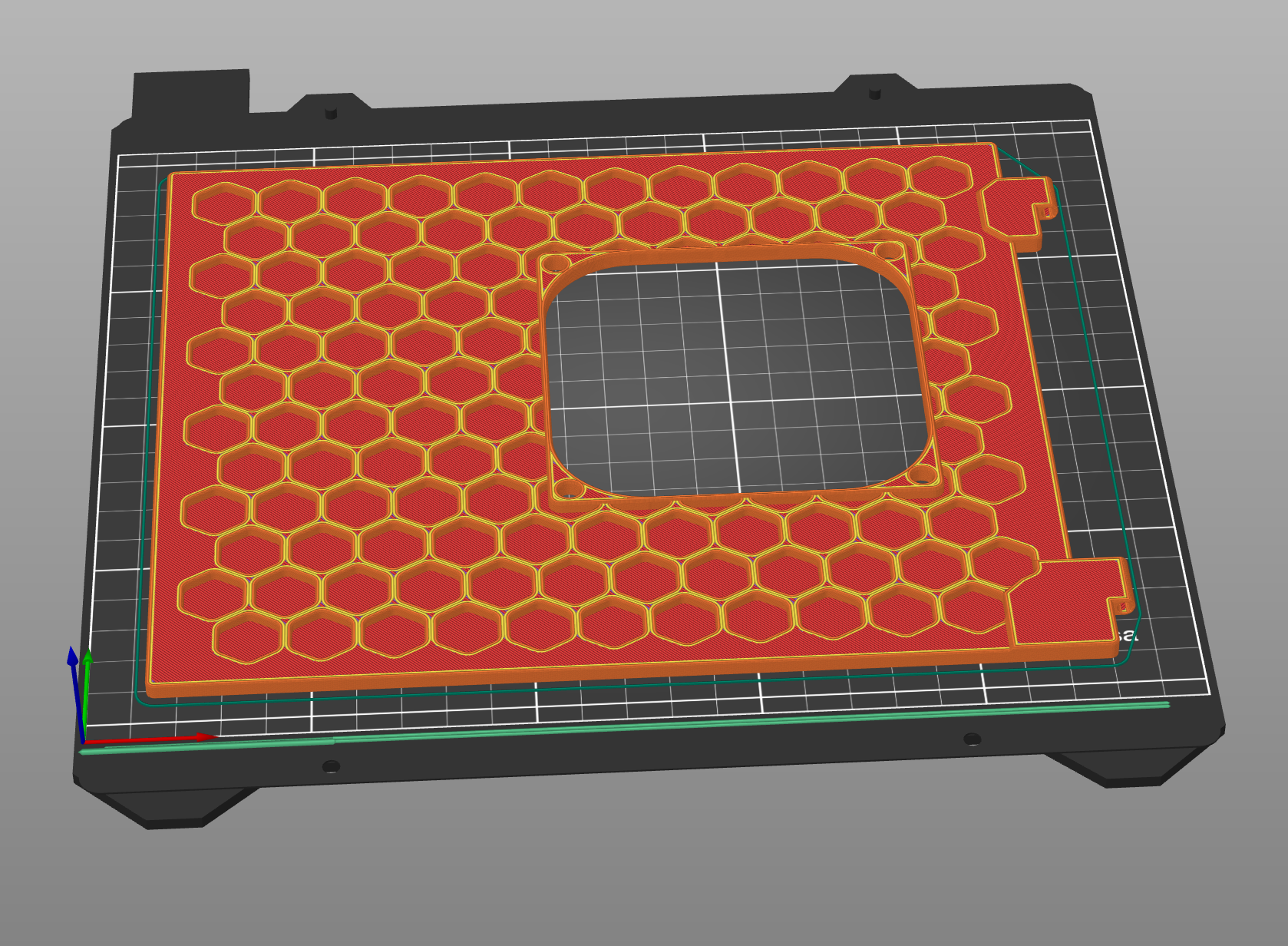 Voron 0.2 Hinged Backdoor 92mm Fan Hole