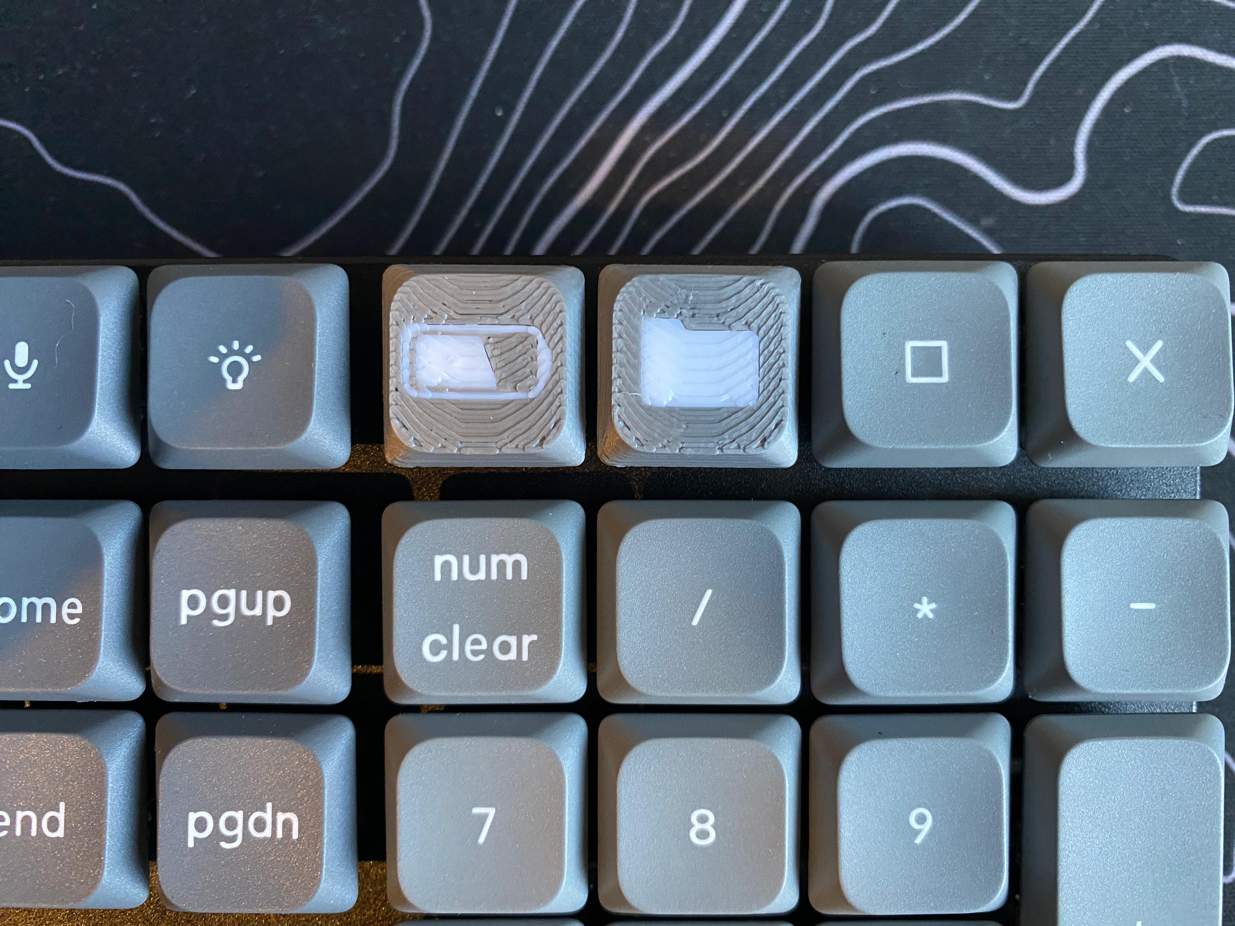 Low Profile File and Battery Keycap (Gateron)
