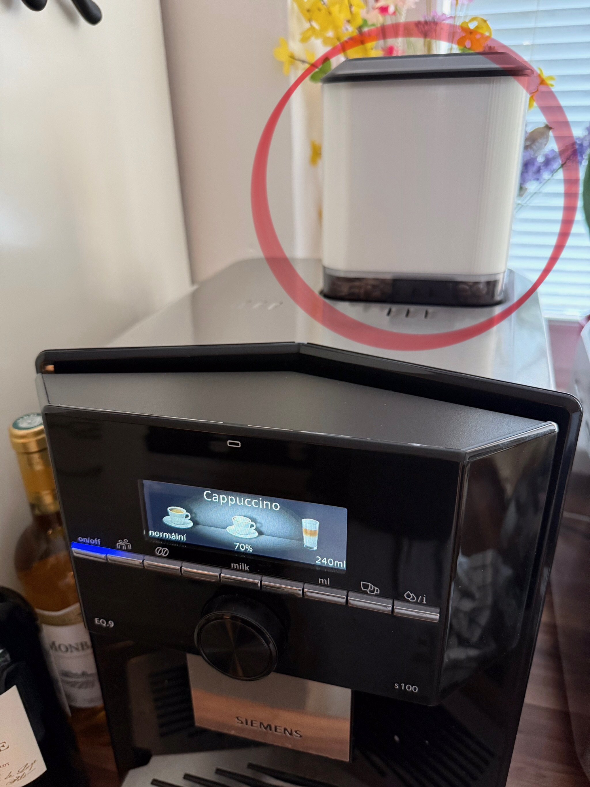 Coffee adjuster for Siemens EQ.9 s100