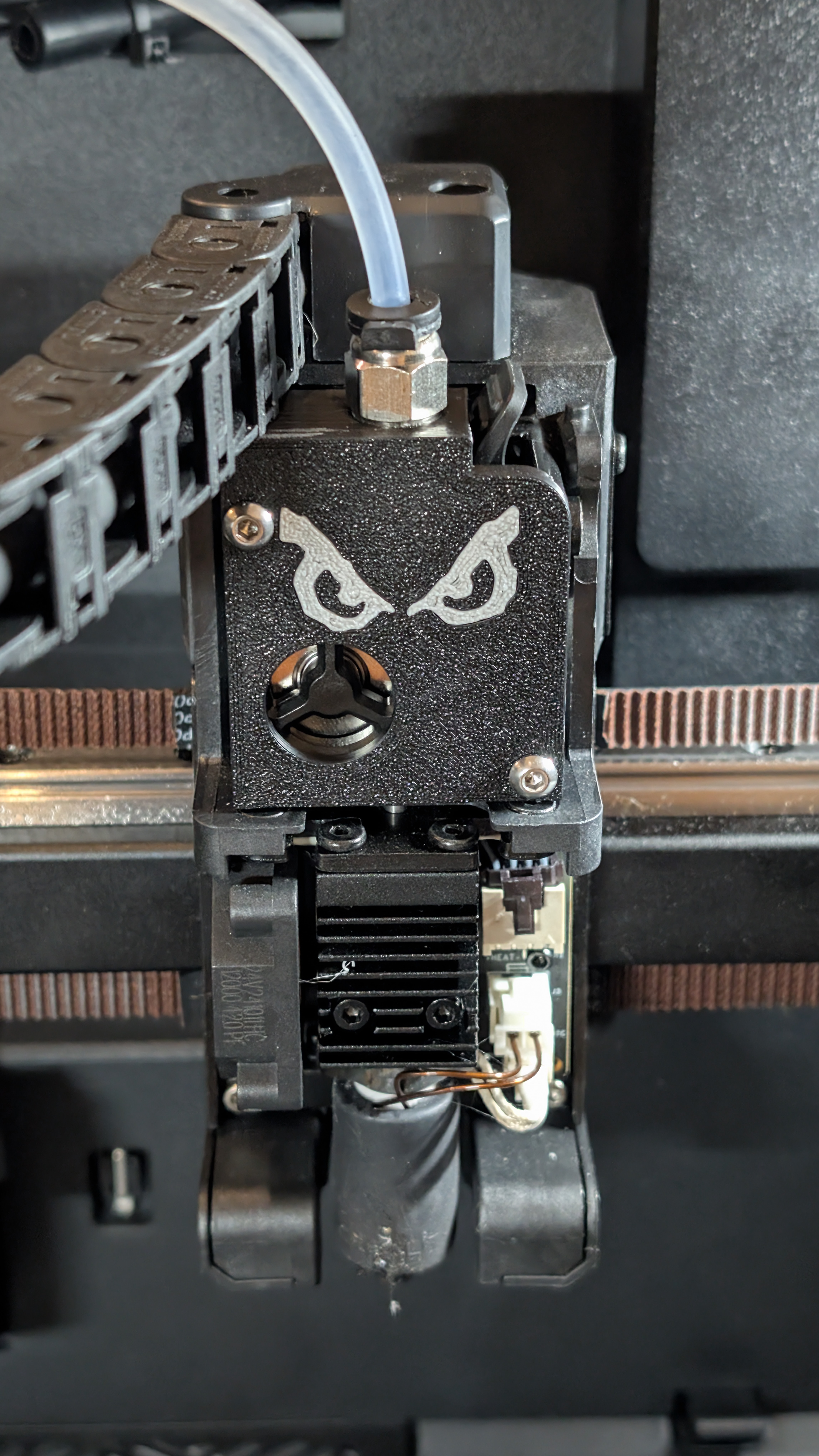 K2 Plus - Correct thread pitch- Extruder Cover to bypass broken Bowden Tube connector