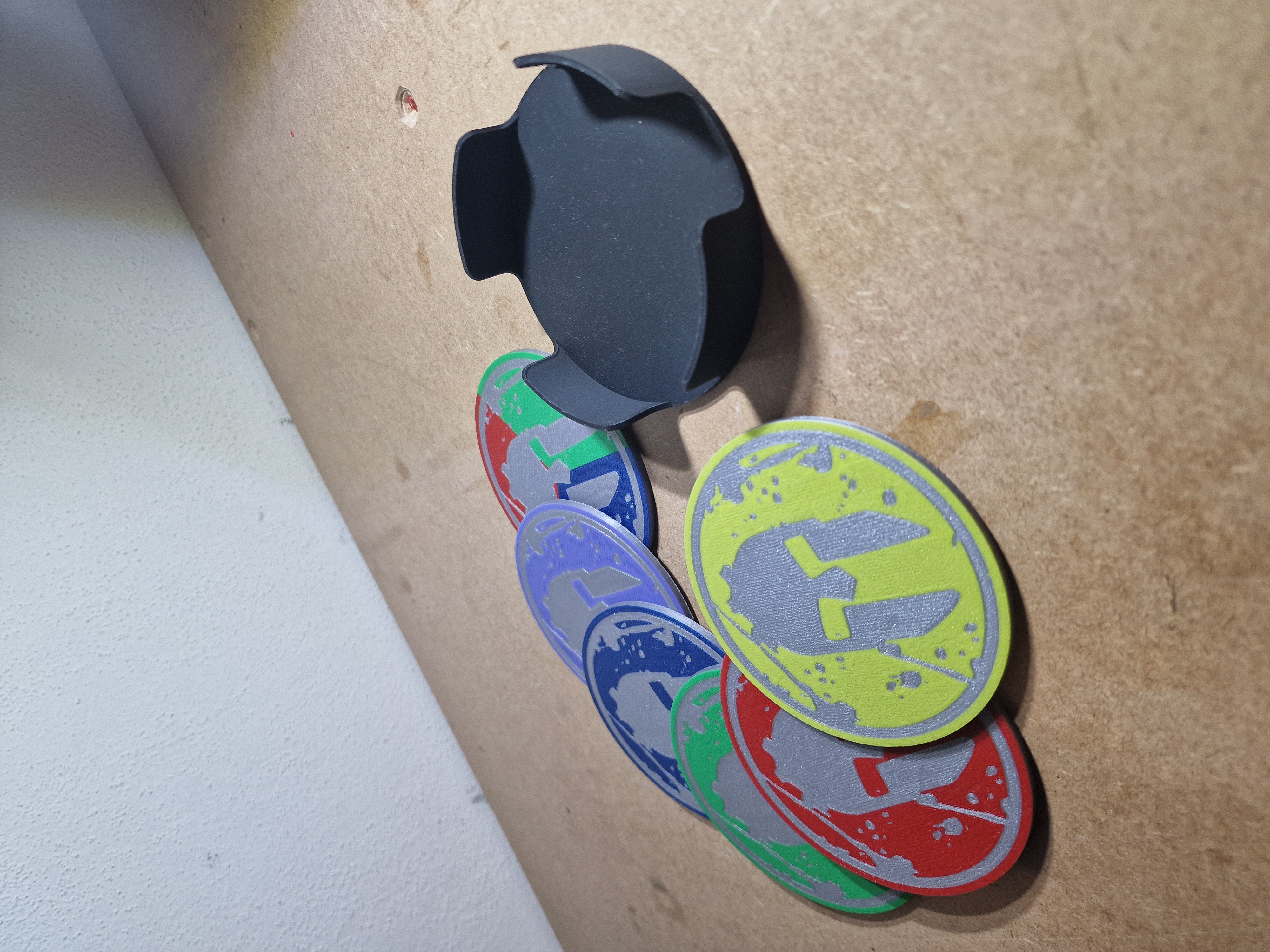 Spartan Race Medals Coasters & Coaster Holder