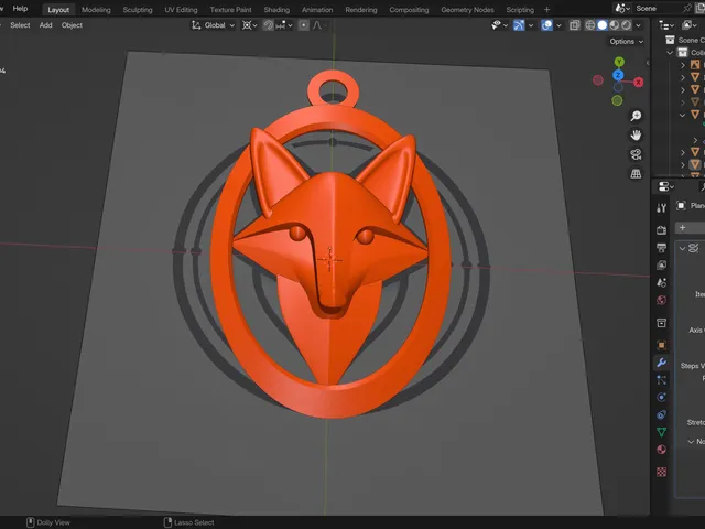 Fox pendant!