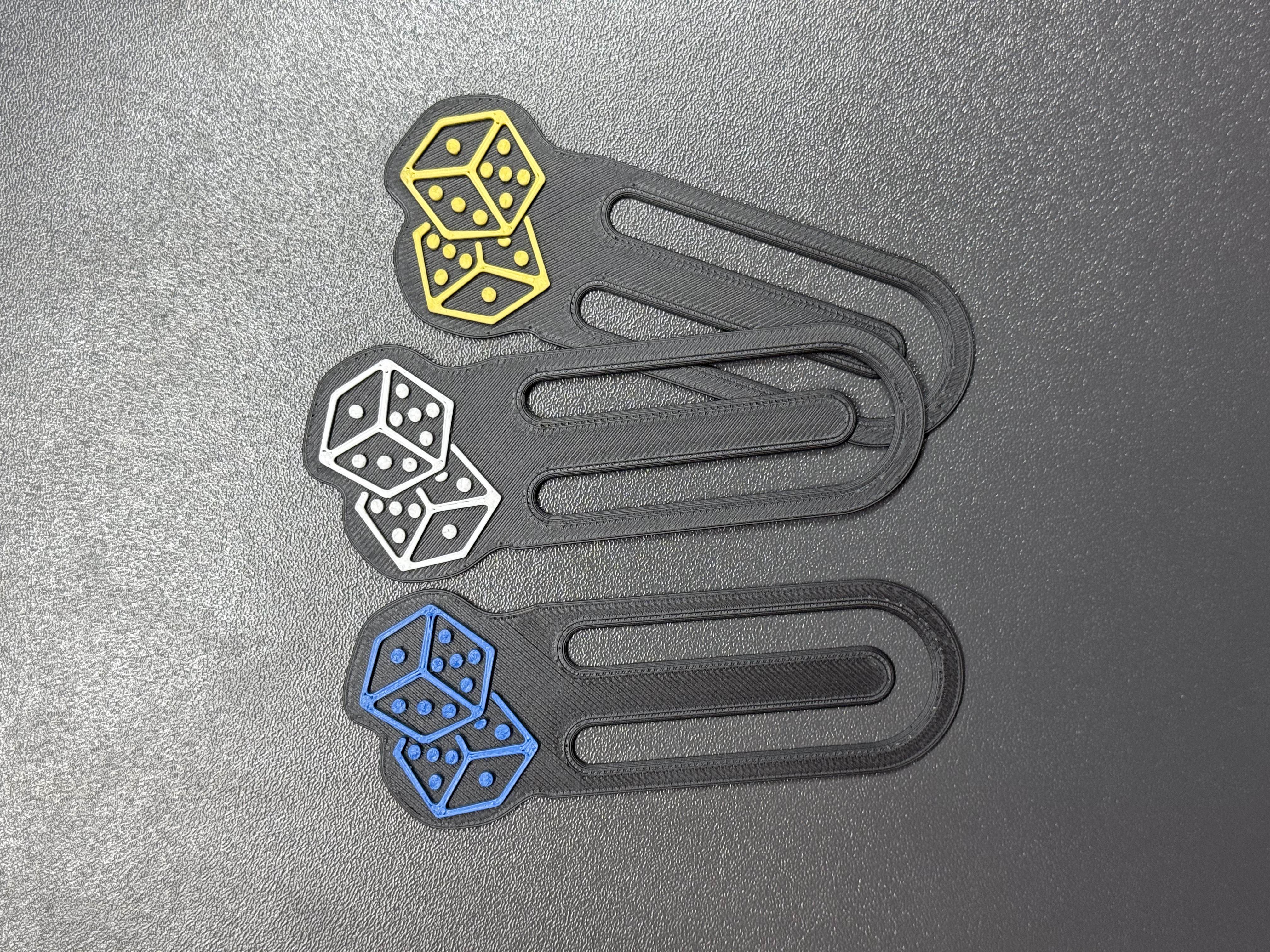 Bookmark - Dice - Lesezeichen