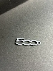 Fiat 500 logo keychain