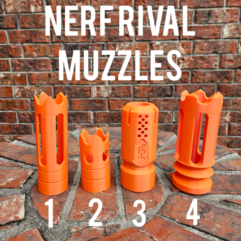 Nerf Challenger and Mirage Muzzles