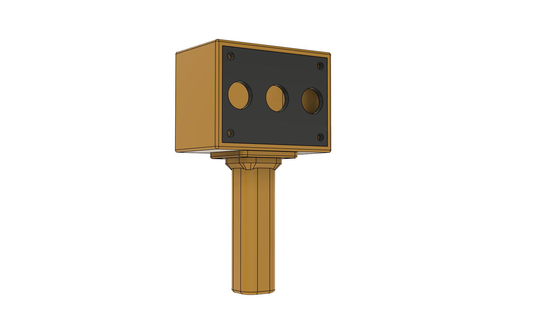Ruční průmyslový ovladač / Hand industrial controller.