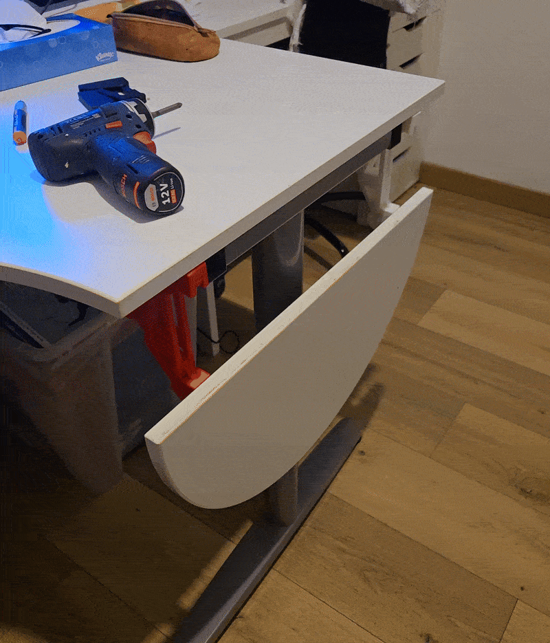 Gravity locked, print in place, vertical hinge — miniatura 2
