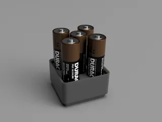 Gridfinity AA Battery Holder - 1x1