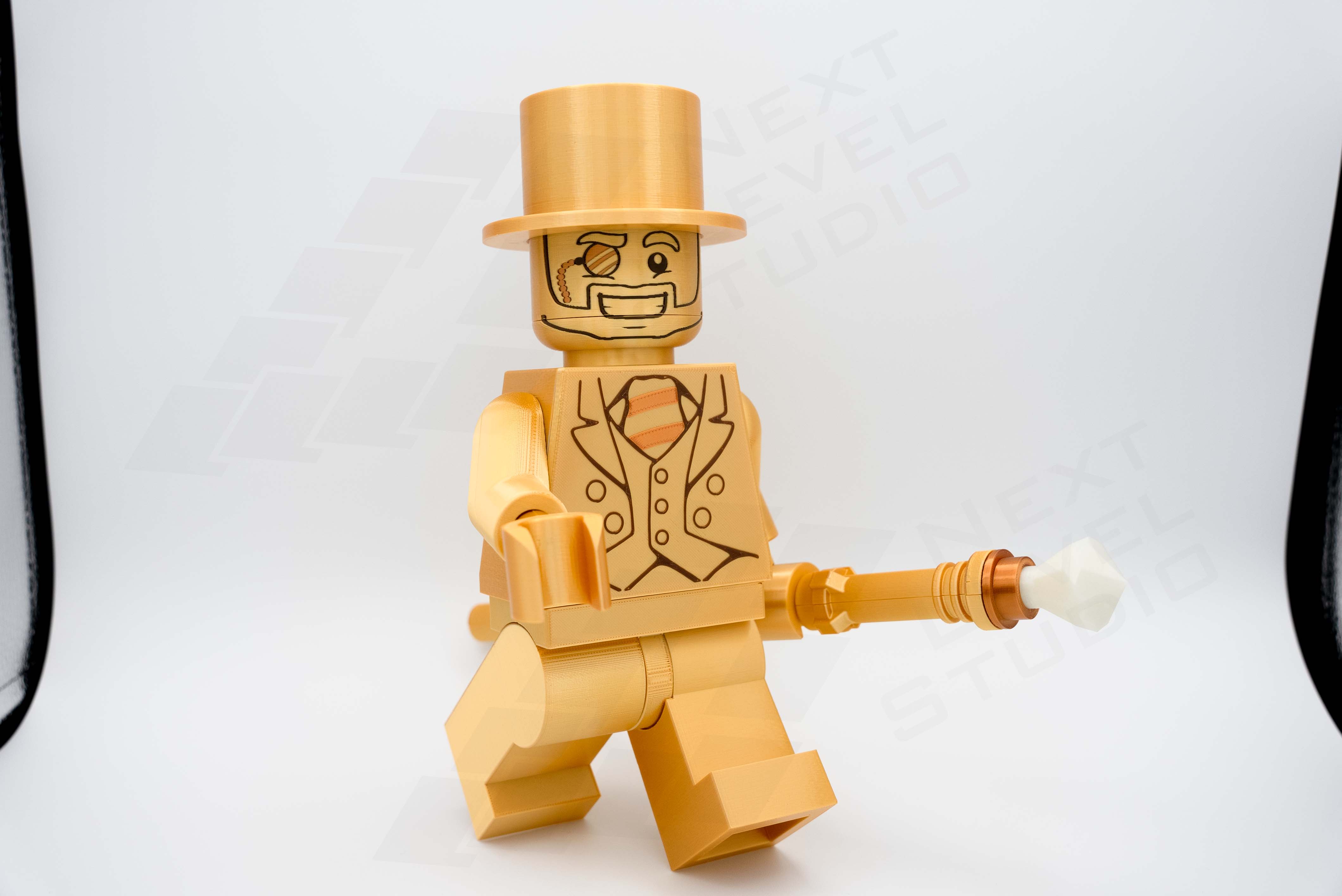 Mr. Gold – Giant Modular Minifigure (16")