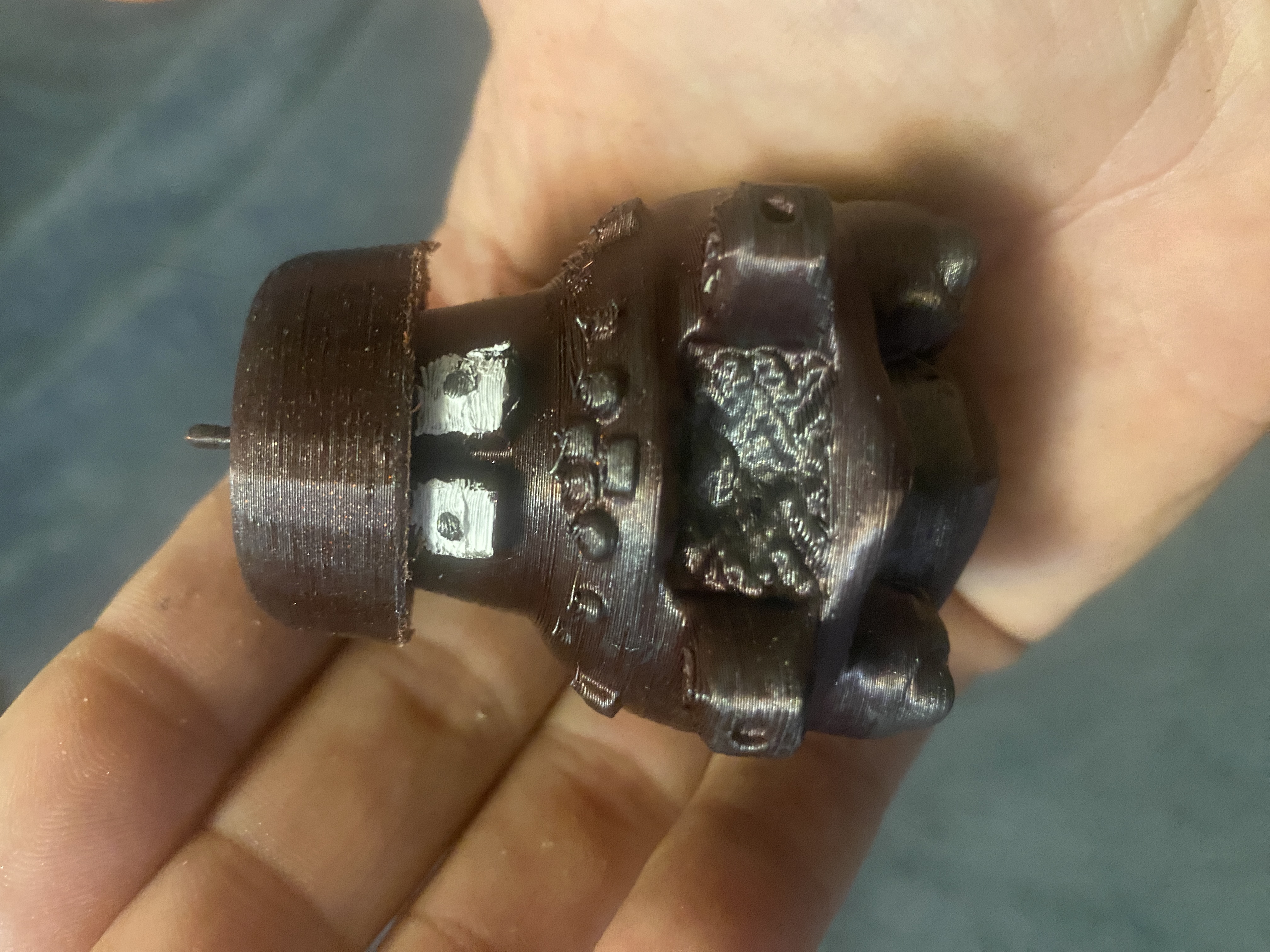 Black Hole bot keychain with secret compartment