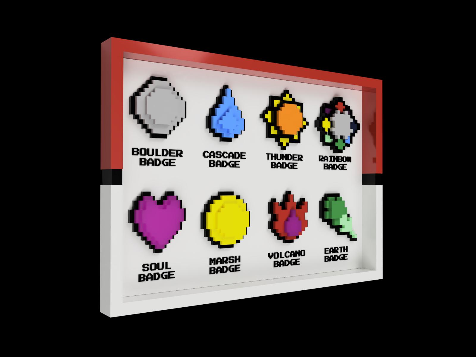 17 X Pixel Colorful Monster Ball Trainer Set of Badges for -  Sweden