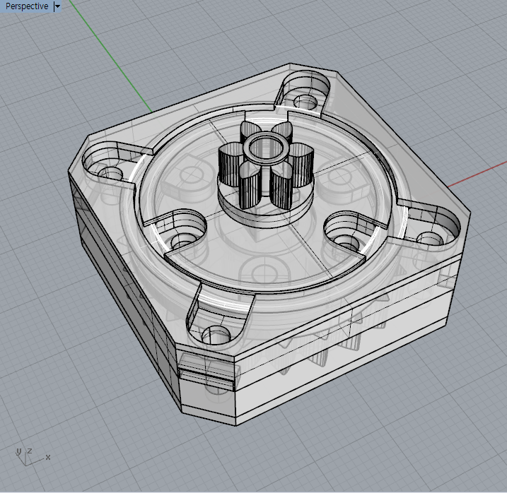 Slim planetary gearbox (5:1)