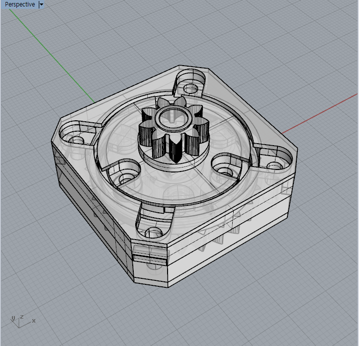 Slim planetary gearbox (4:1)