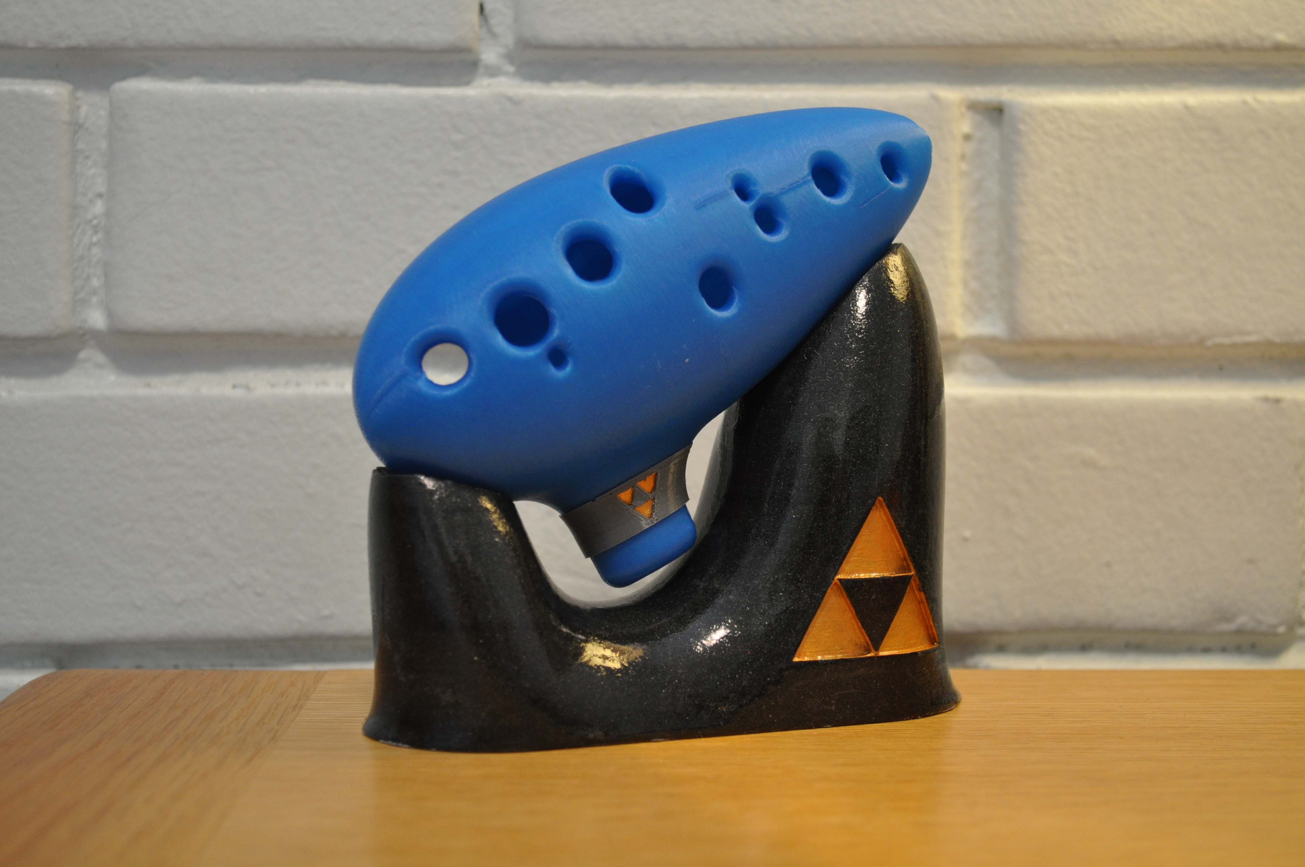 Ocarina Of Time Stand With Triforce + Music For Ocarina