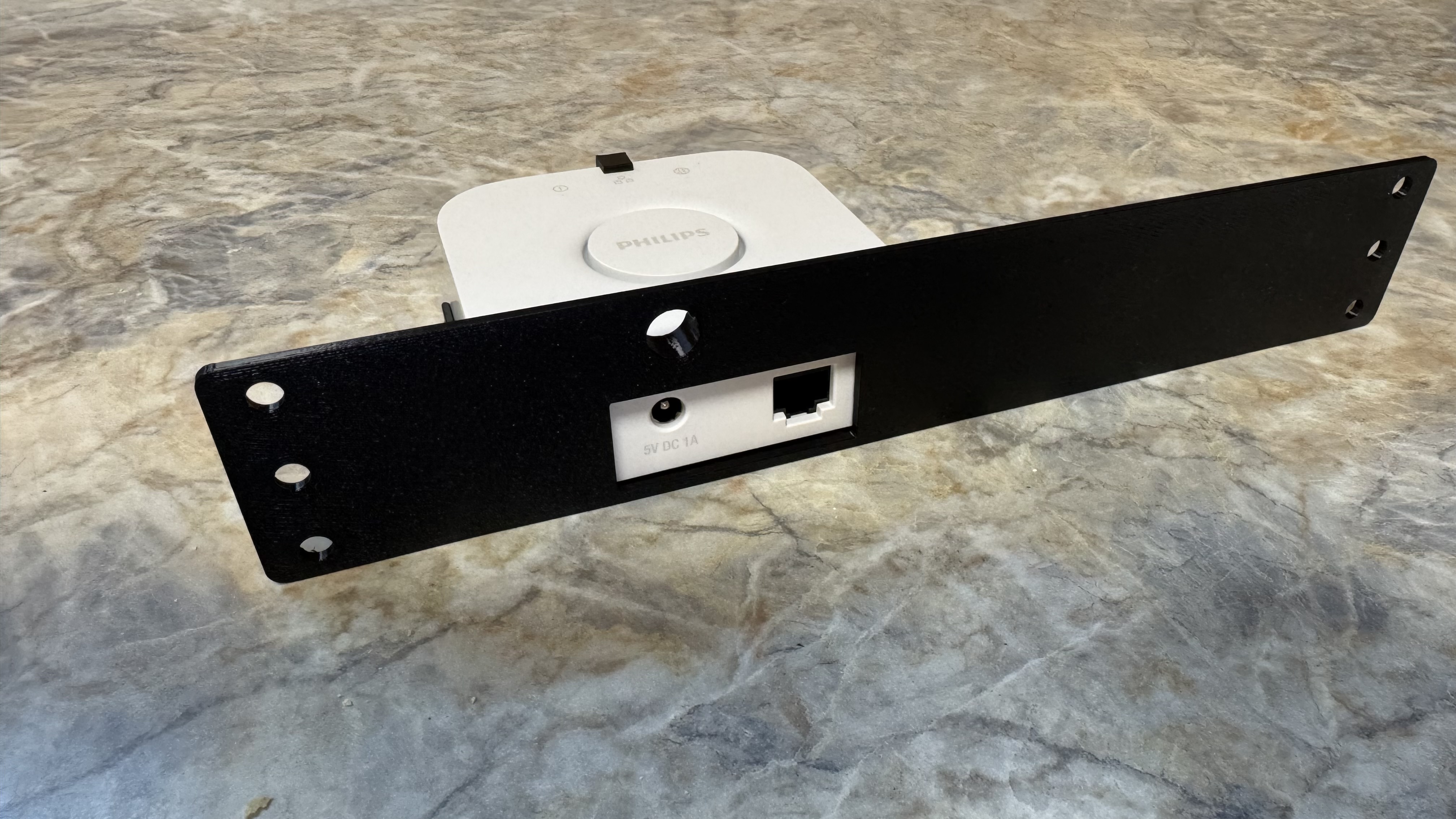 1U Philips Hue bridge holder - 10" MINI RACK