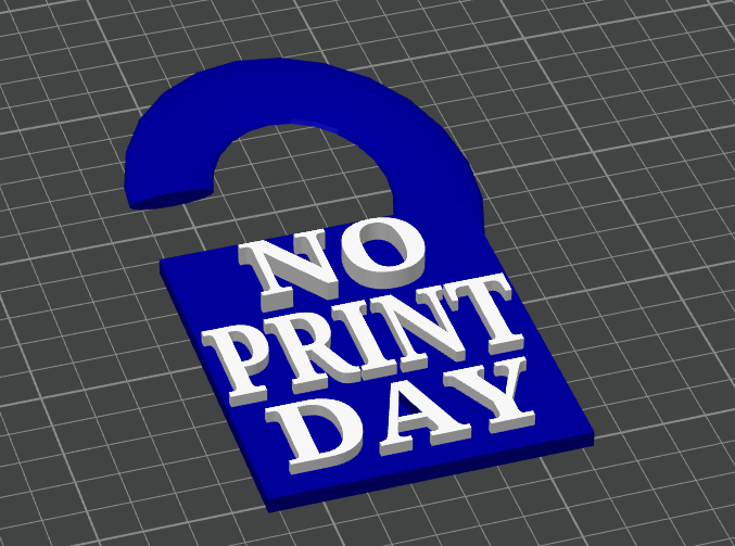 No Print DAY