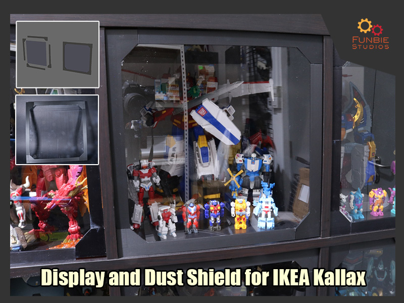 Display and Dust Shield for IKEA Kallax