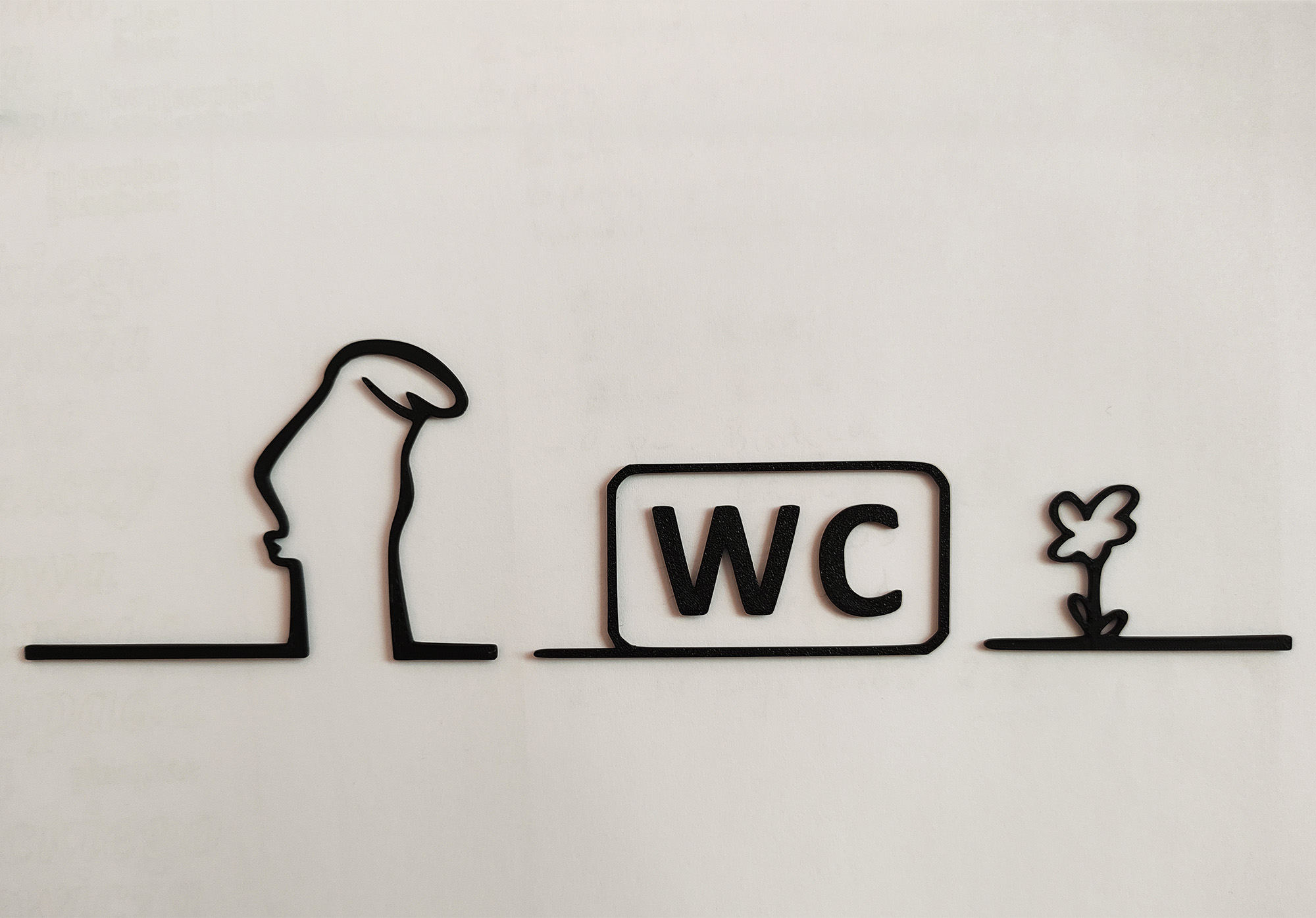 WC door hanger from the iconic cartoon "La Linea" Balum Balum.