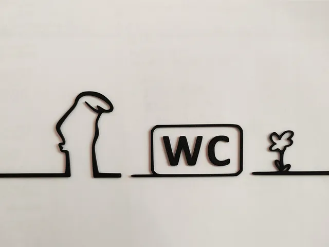 WC door hanger from the iconic cartoon "La Linea" Balum Balum.