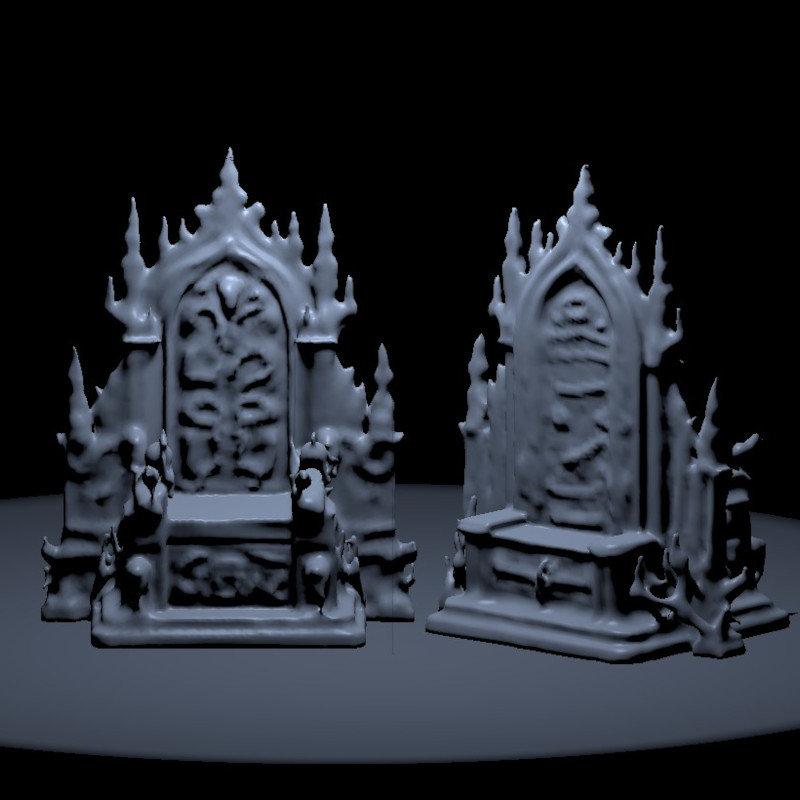 DnD Throne detailed