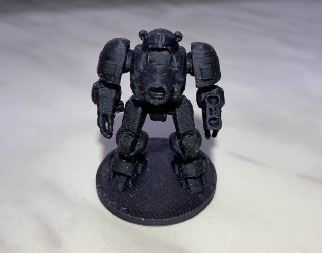 Cyberpunk heavy war robot