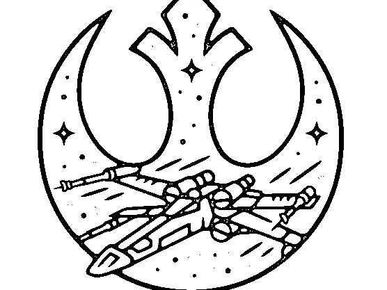 Star Wars X-Wing Rebel Alliance Wall Art
