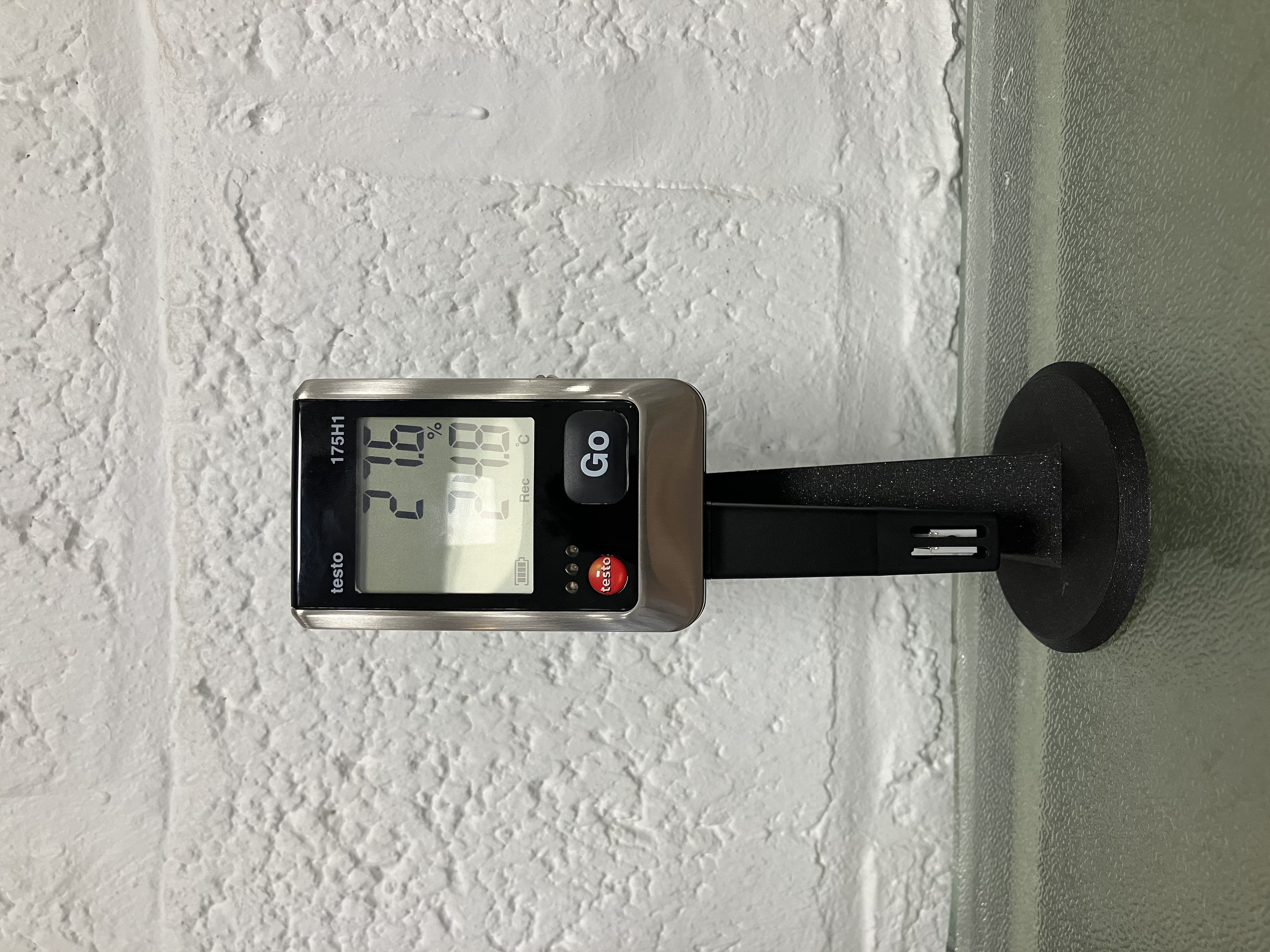 Desktop mount for Testo 175H1 Temperature & Humidity Datalogger