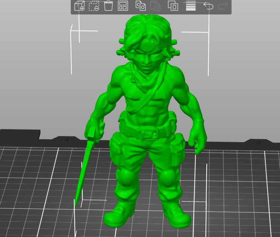 Miniatura 2 do modelo 3D rambo minix figure