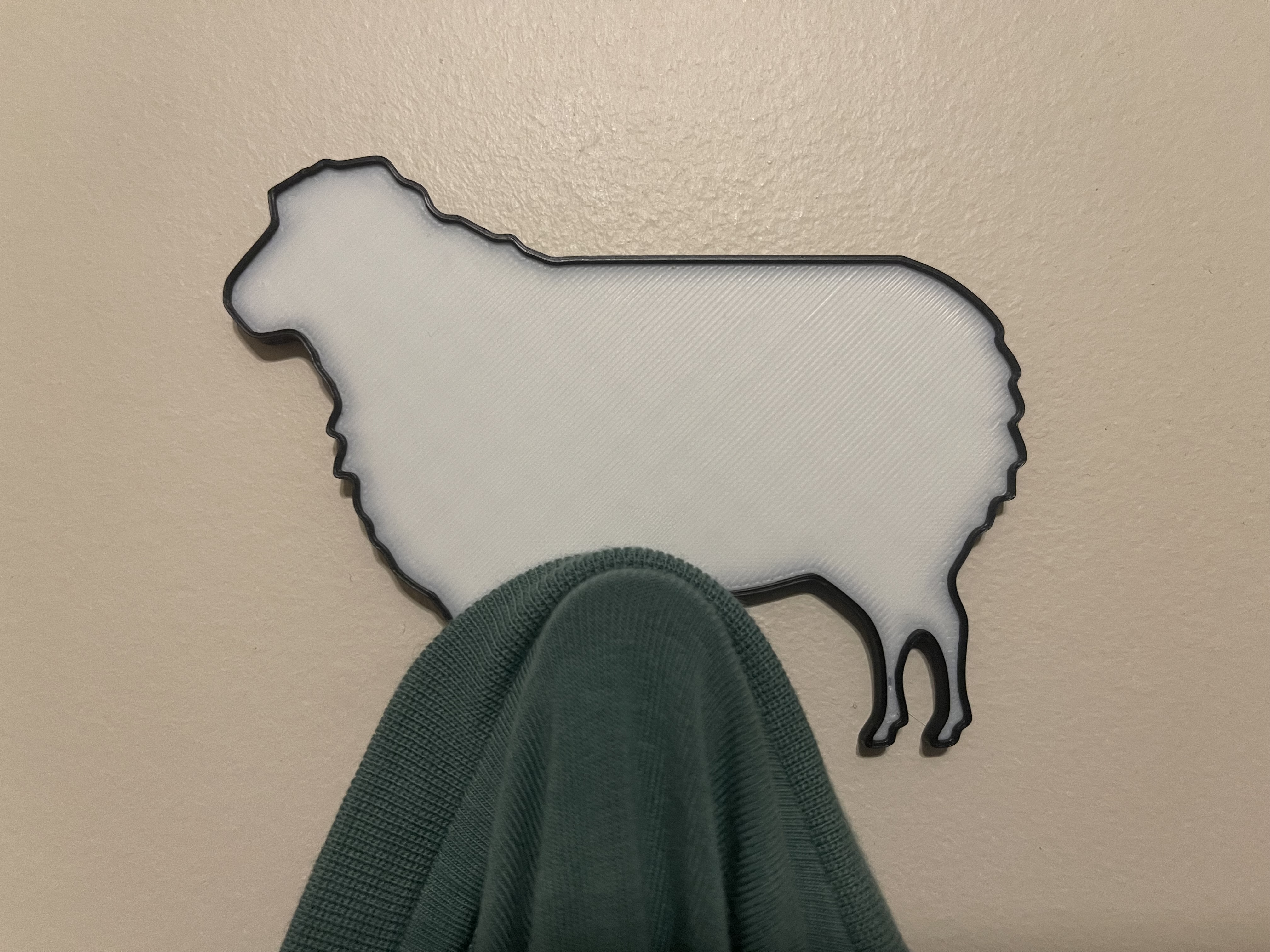 Sheep - Farm Animal Coat/Key Hook