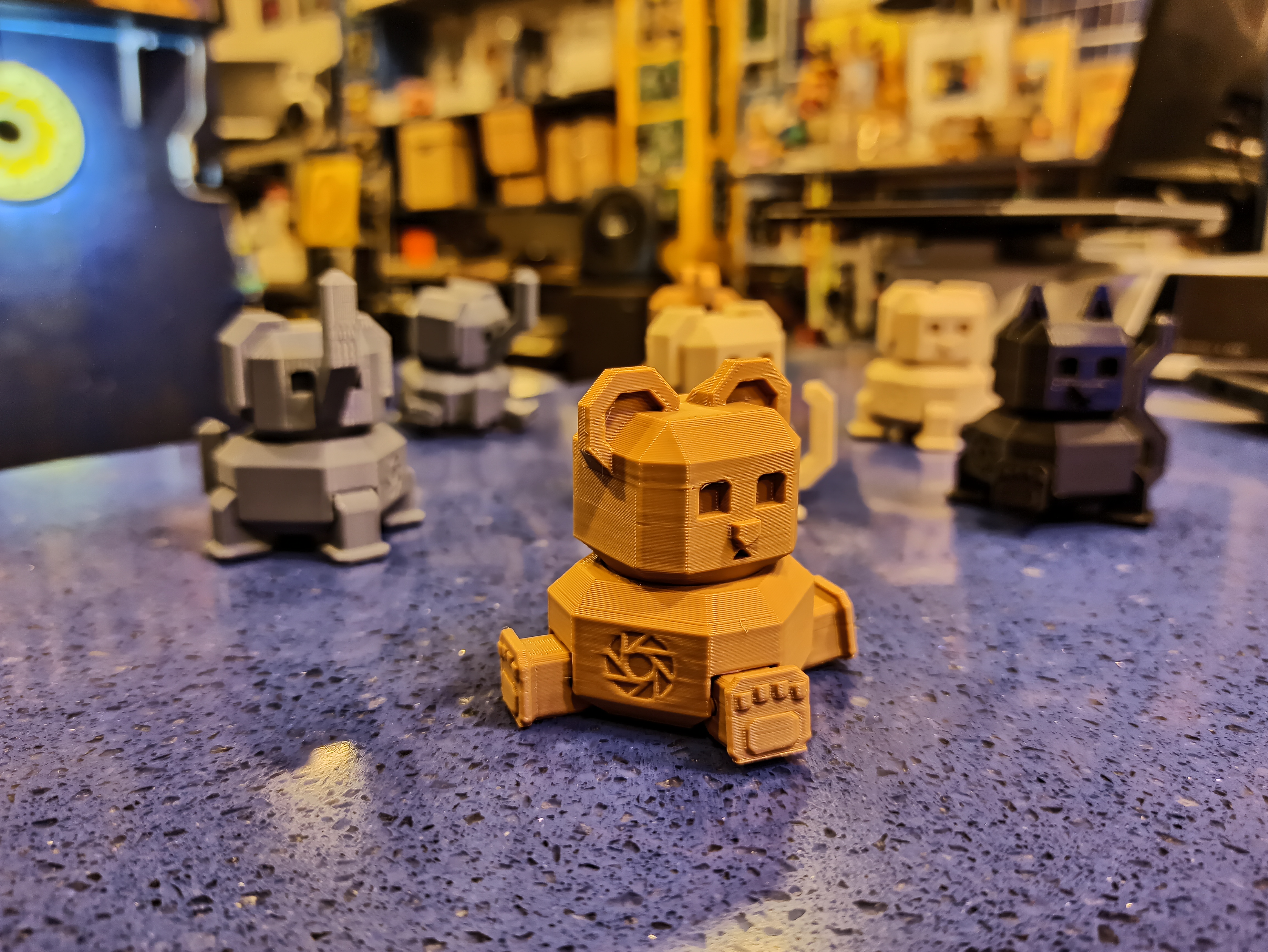 Miniatura 6 do modelo 3D orama mini robot bear articulated