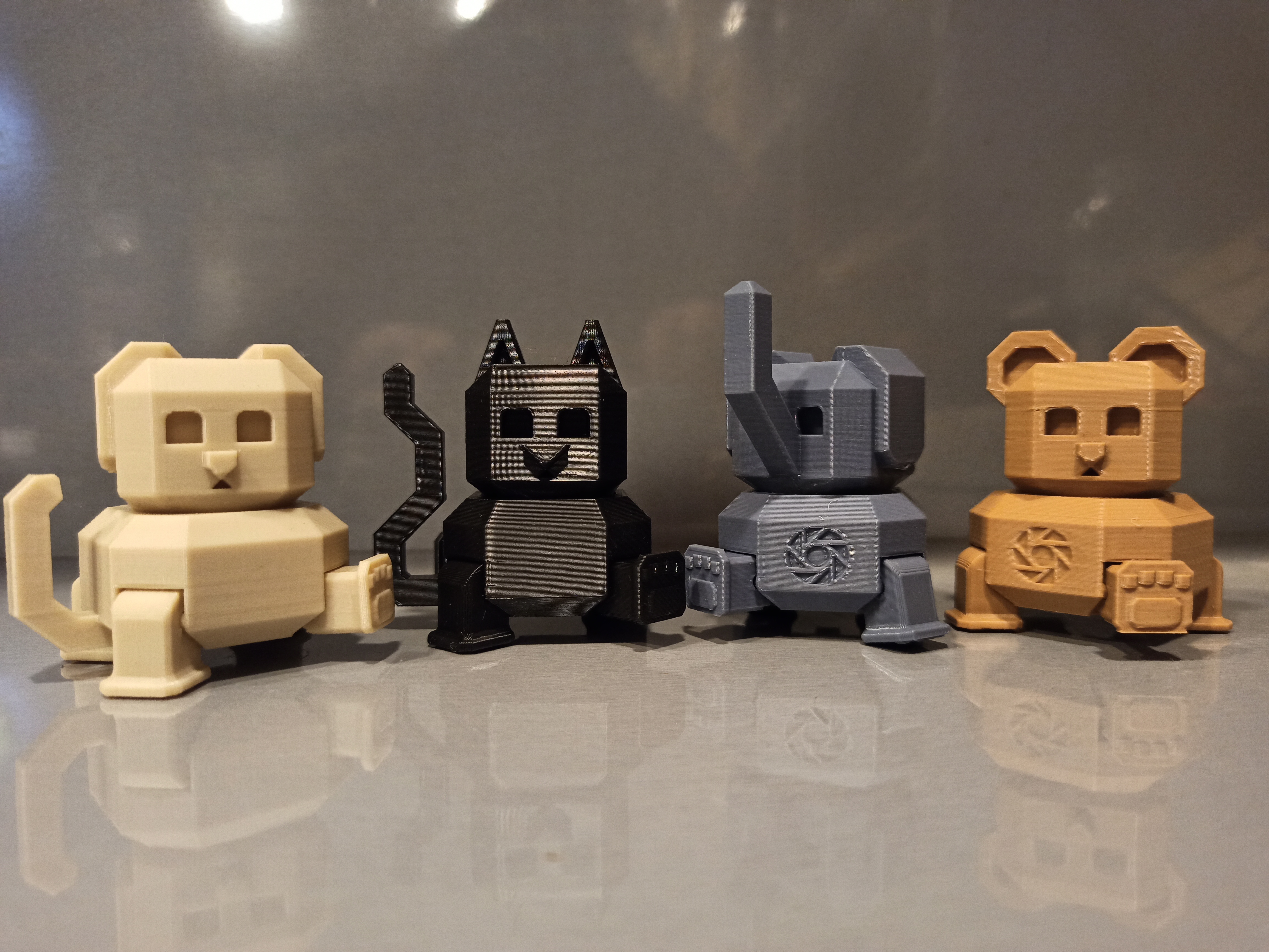 Miniatura 12 do modelo 3D orama mini robot bear articulated