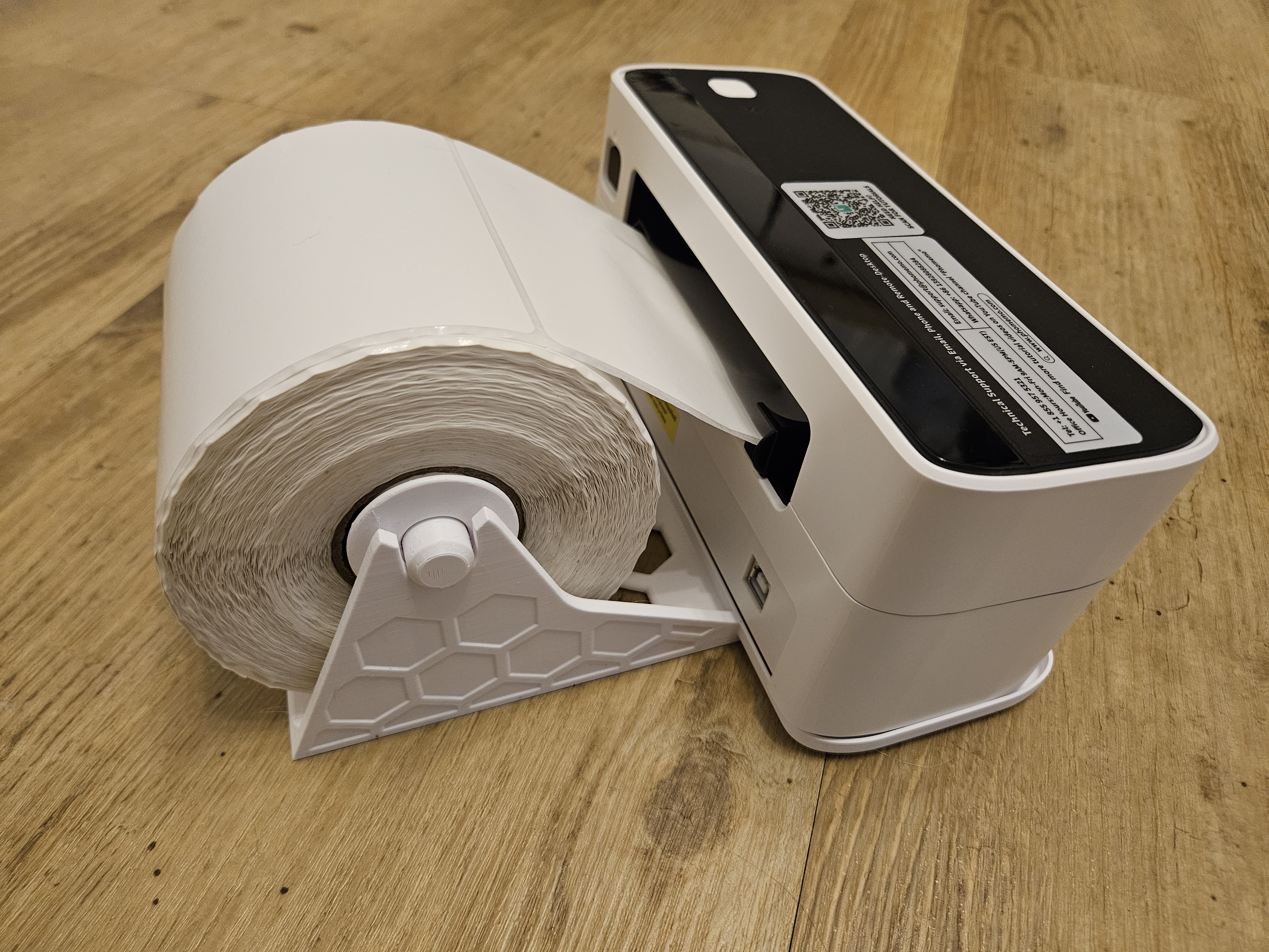 Label holder for thermal printer