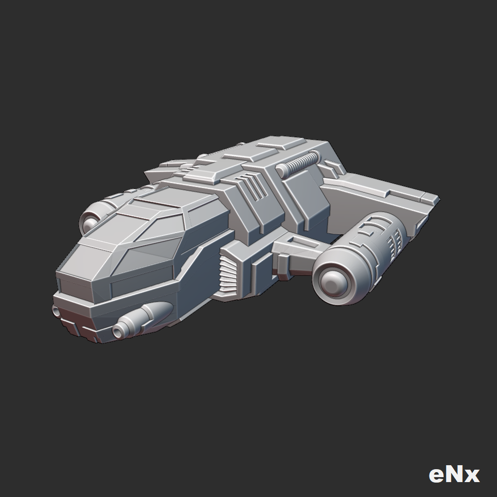SPACESHIP - TACTICAL SPACE FIGHTER - HT-601 (1/250TH SCALE)