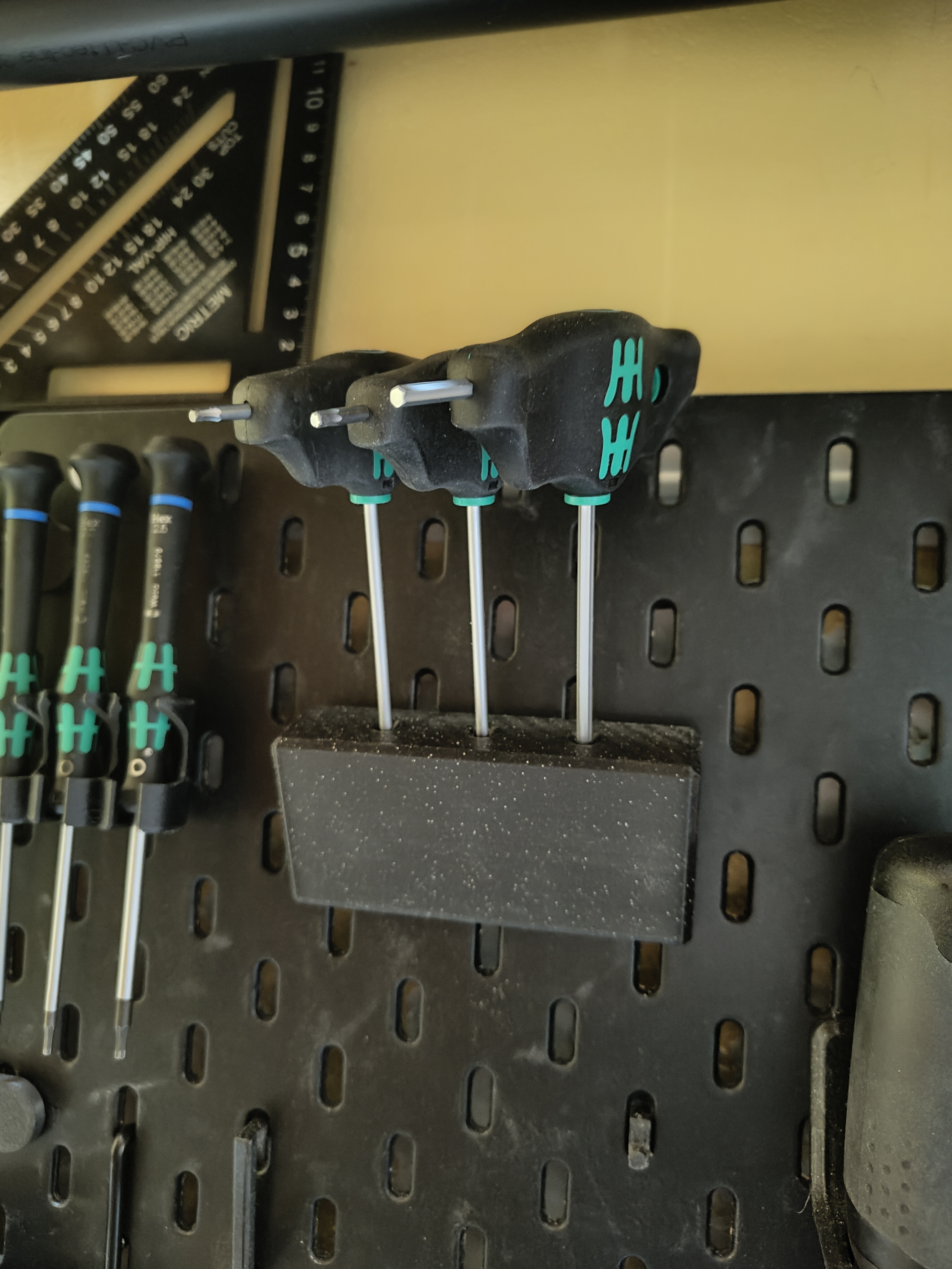 KEA Skadis T-Handle Hexkey holder 3X Wera