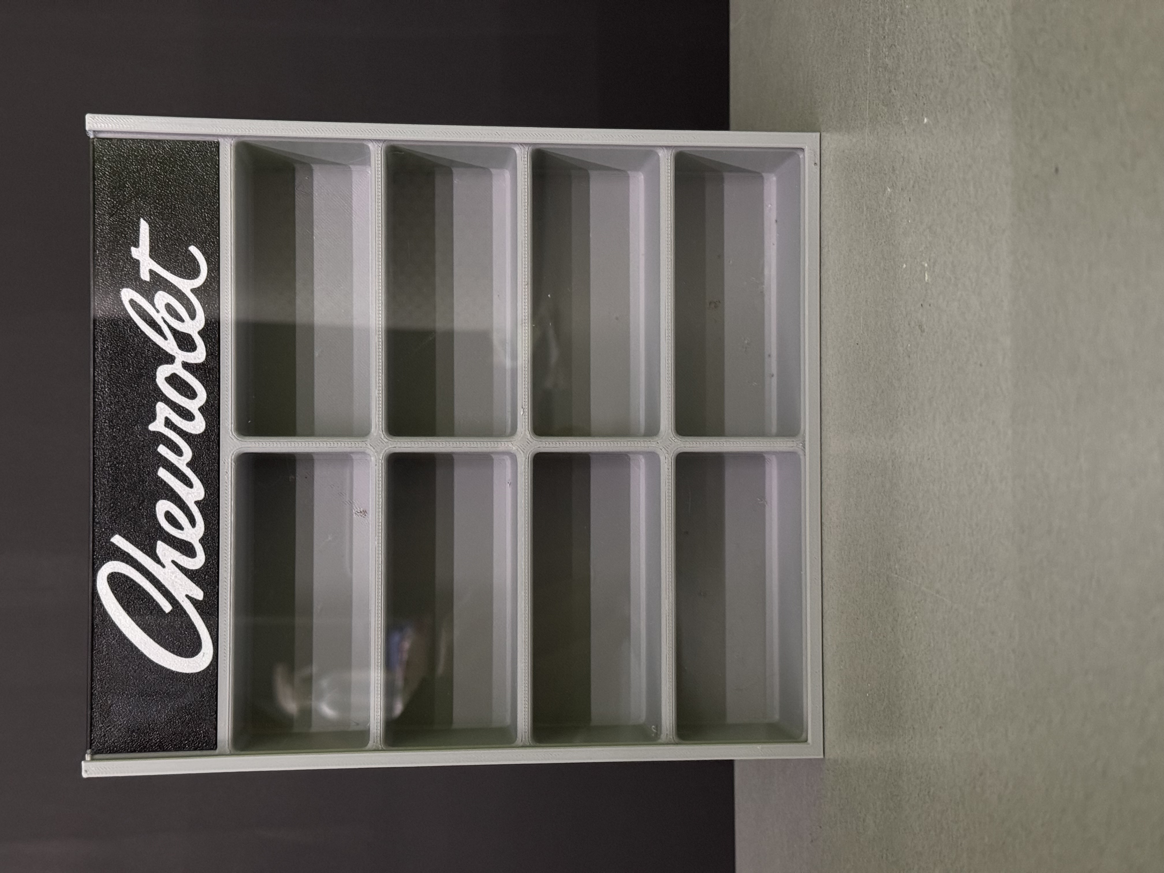 Front logo panels for the 8-car display box.