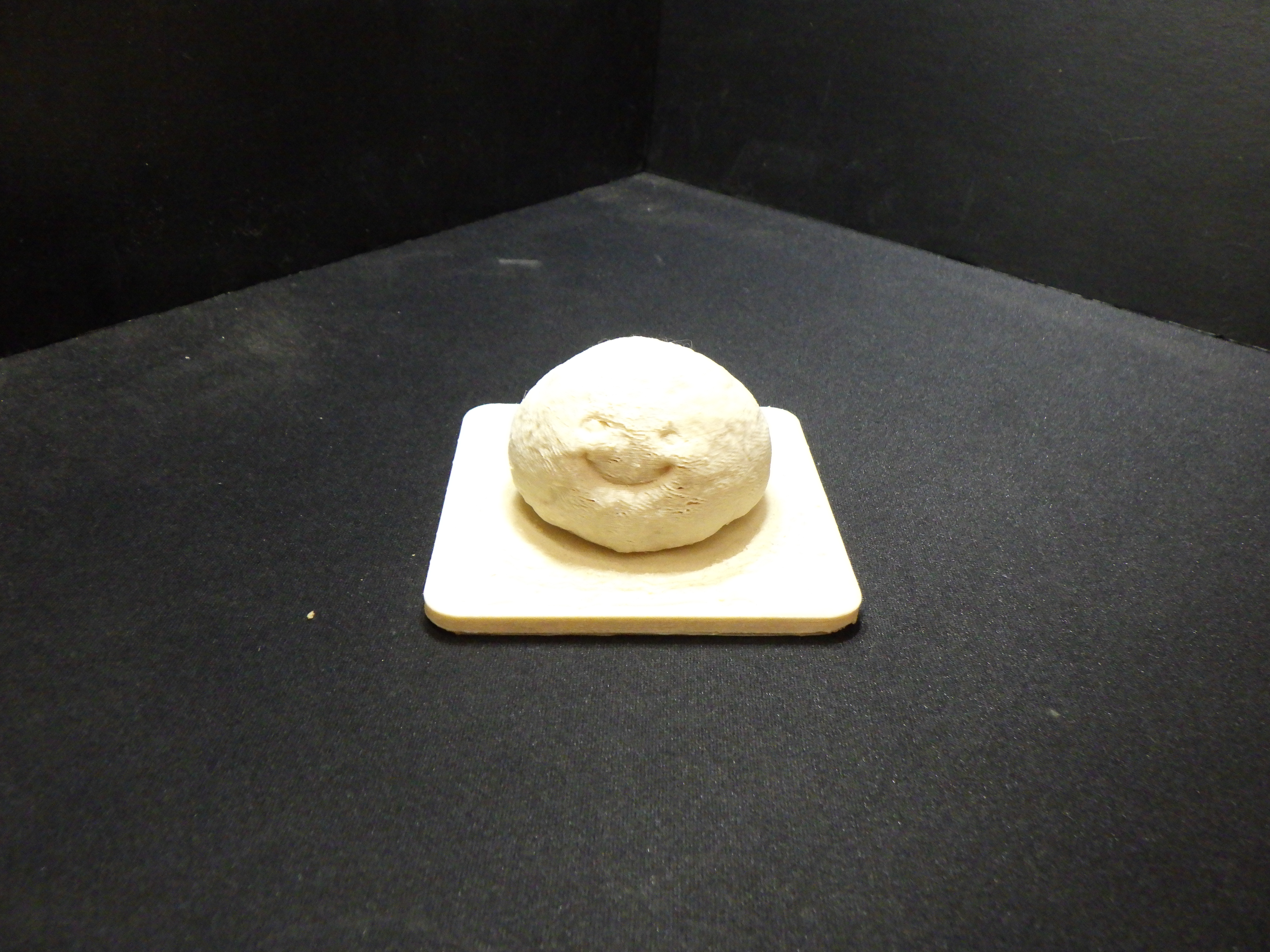 Lump of dough smiley face