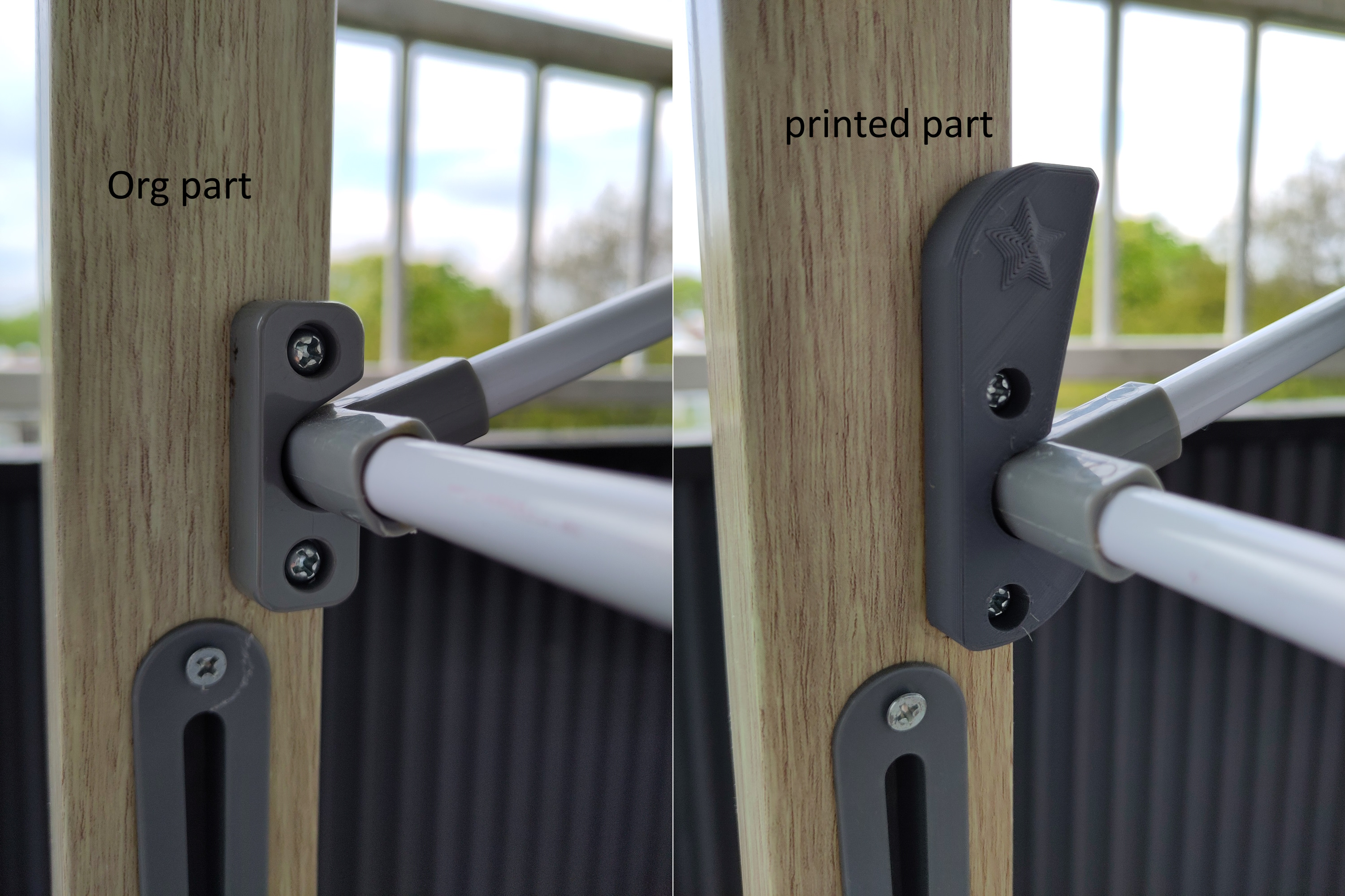 Better Hook for Vitapur House Care Clothes Airer / Besserer Haken für Vitapur House Care Wäschetrockner