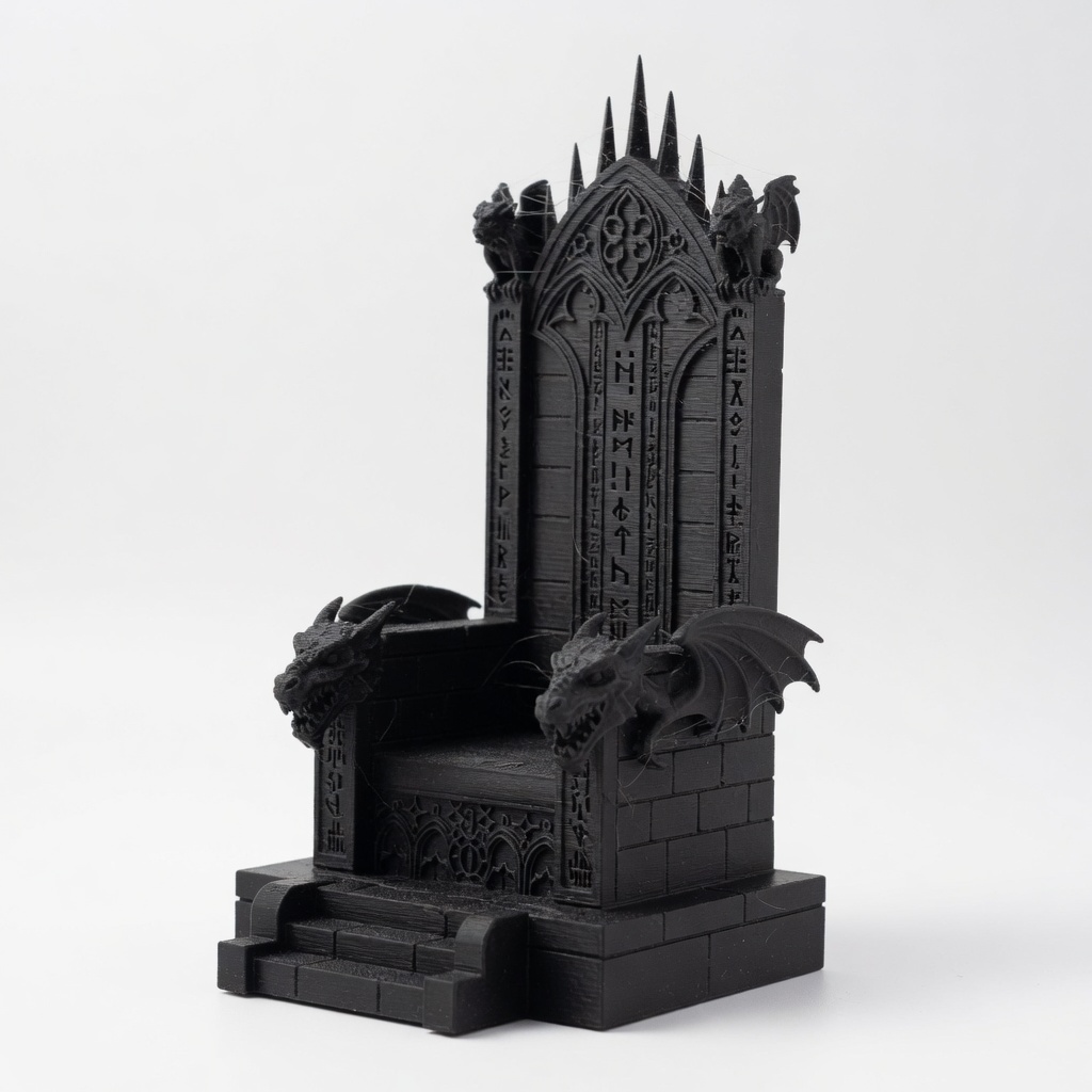 Dark Gothic Dragon Throne