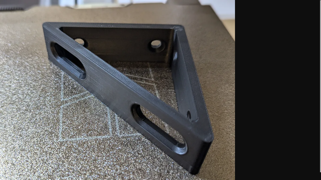 90 degree shelf bracket