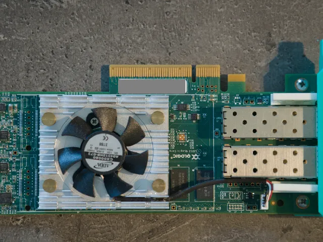 Low Profile Backplate for Dual Port QLOGIC PCIe NICs