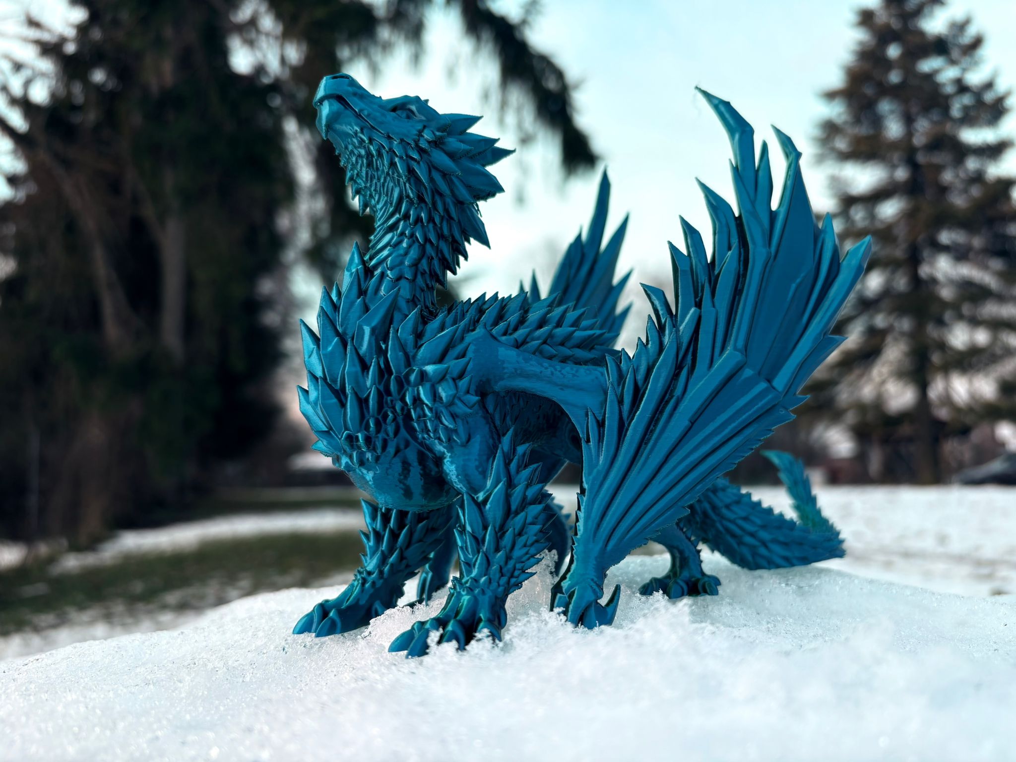 Miniatura 2 do modelo 3D Crystal dragon