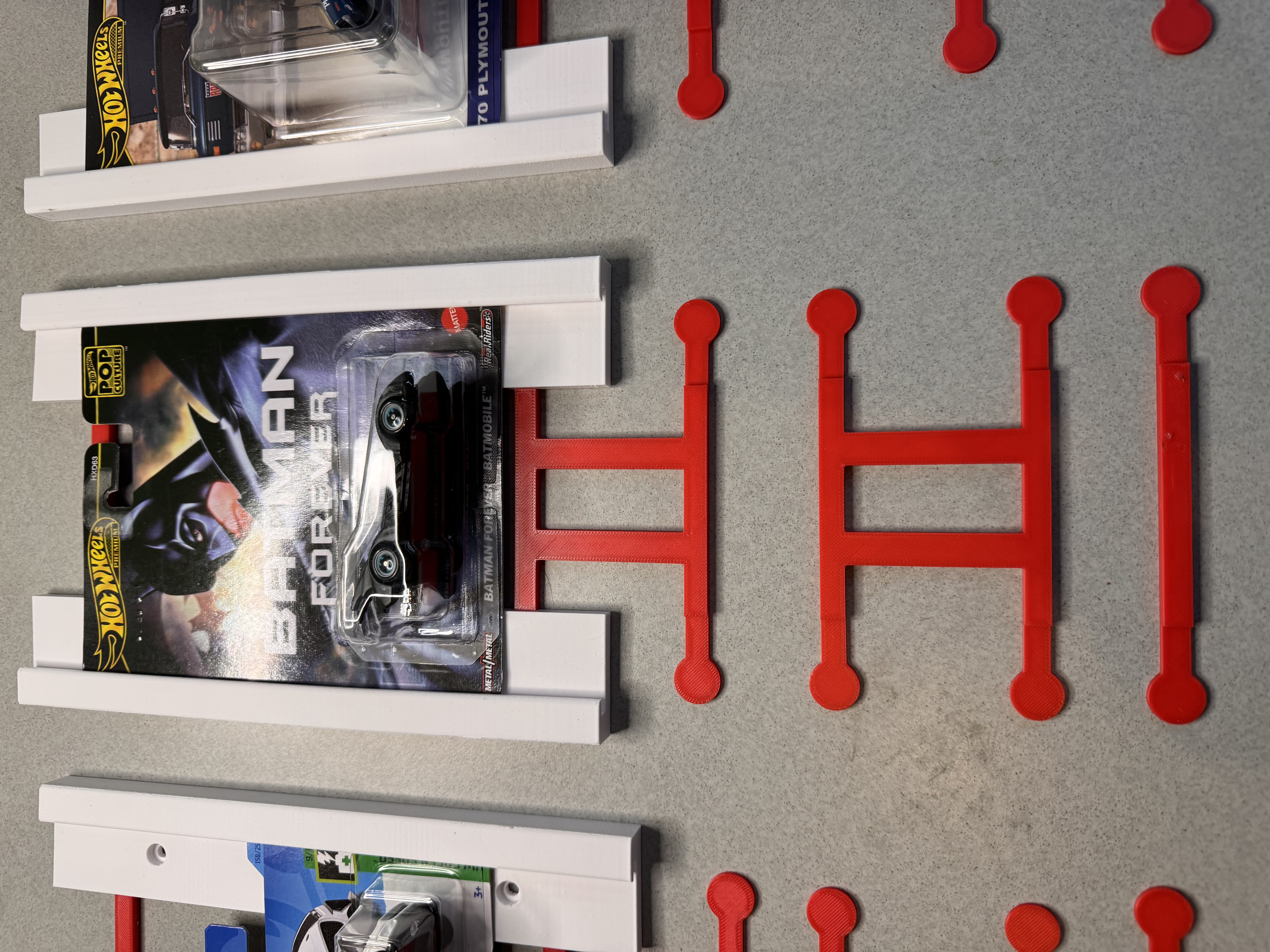Hotwheels card wall mount 3 sizes
