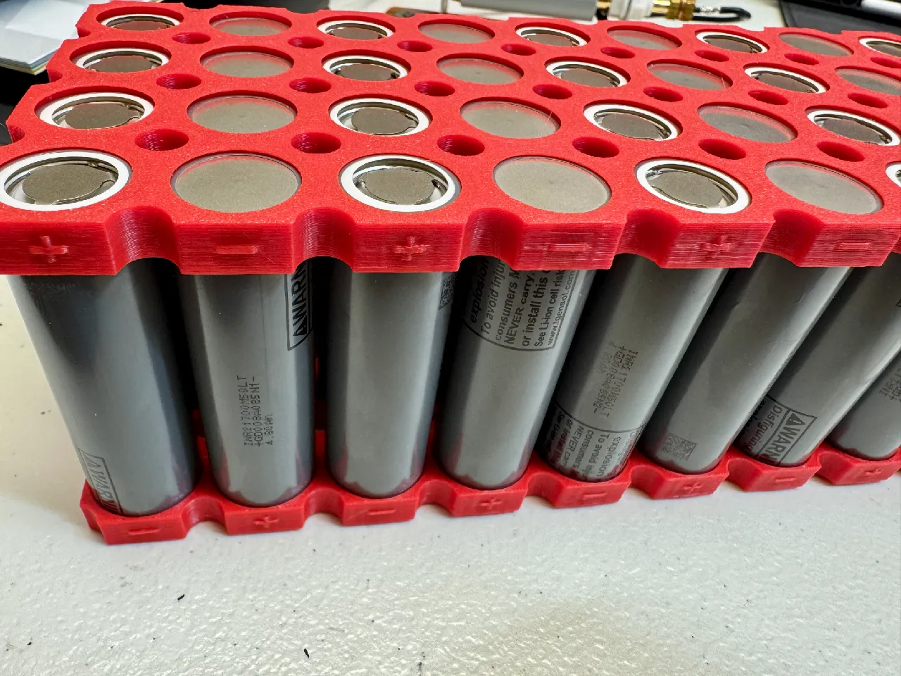 13S4P 21700 - 48V 20ah Battery Tray by DIY500AMP.COM | Download