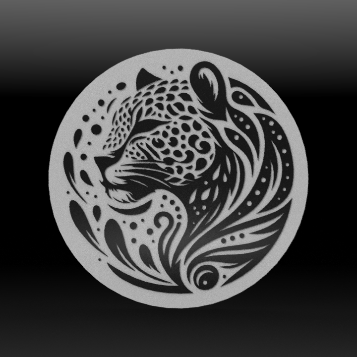 Leopard Wall Art - Stylish 3D Printed Decor