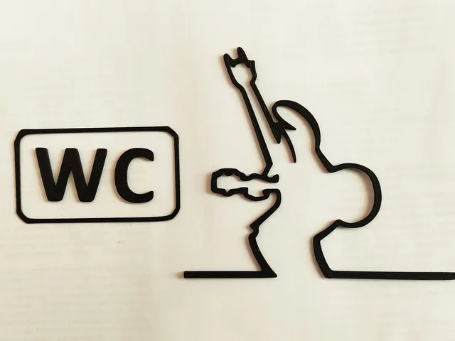 WC door hanger from the iconic cartoon "La Linea" Balum Balum.