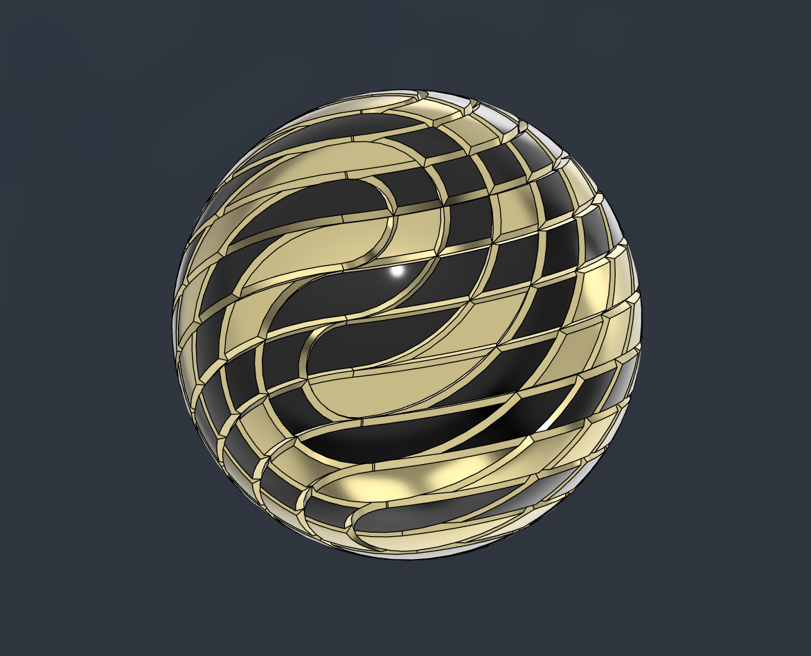Random ball with knurling
