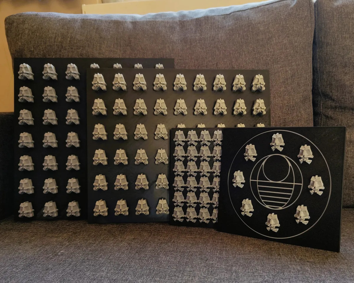 Bionicle Kanohi and Krana mask exhibition boards by wojti