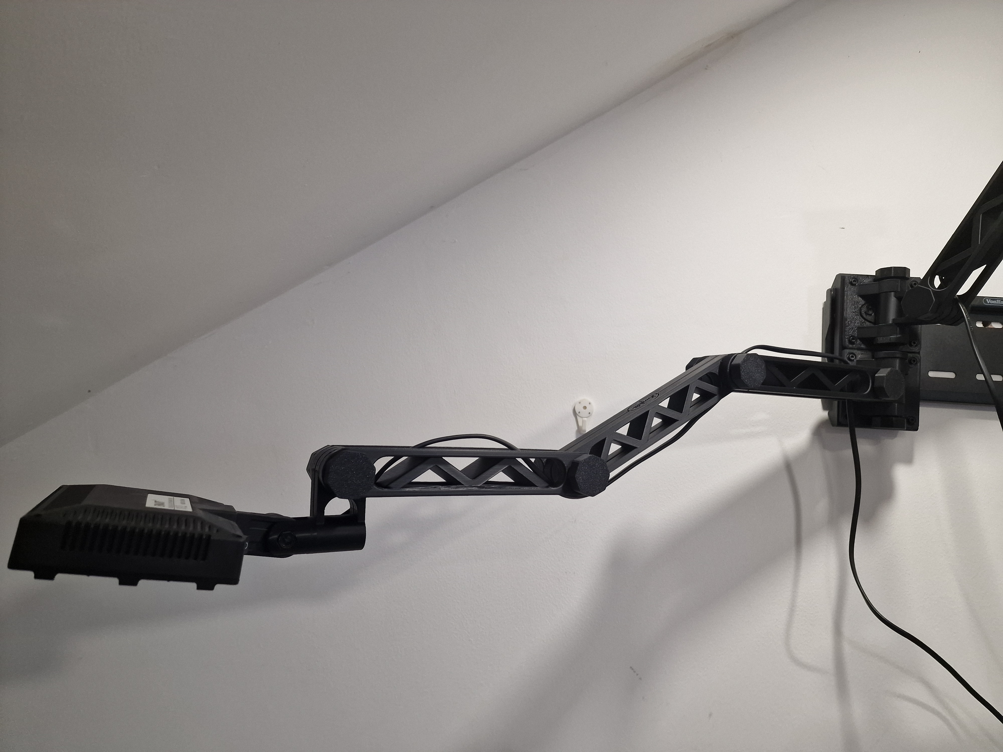 Articulating Arm LED Light Mount w/ TV Wall Mount