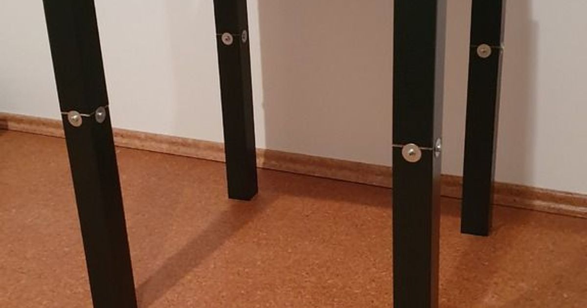 Ikea Lack Leg extension modular by Shuni Download free STL model Printables