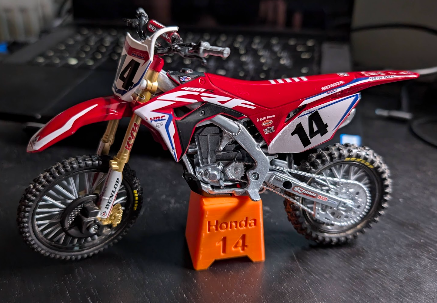Motocross Bike Toy Stand Holder